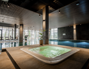 Realizacja wnętrz strefy wellness w Folwark Łochów