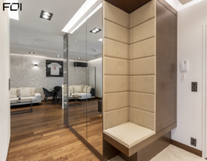 strefa wejścia w luksusowym apartamencie w Warszawie