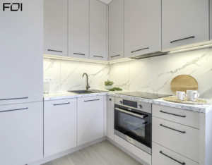 nowoczesna kuchnia w mieszkaniu inwestycyjnym