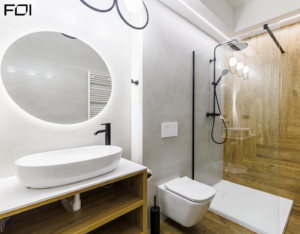 łazienka w apartamencie wakacyjnym nad morzem