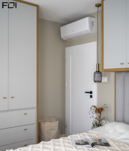 sypialnia master w apartamencie rodzinnym nowoczesne wnętrze